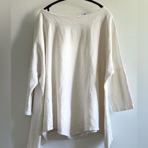 3/$18 VTG. REW Boatneck Asymmetrical Top